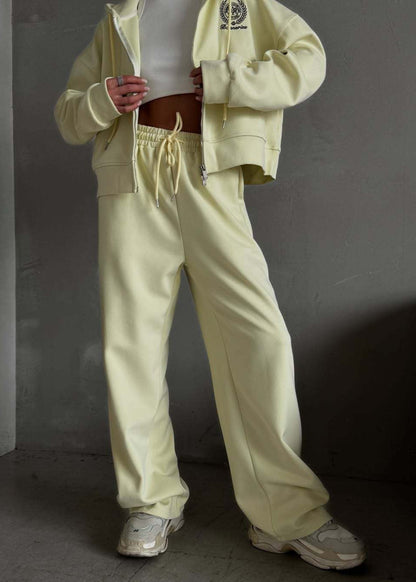 Varsity Emblem Hoodie & Wide-Leg Lounge Set