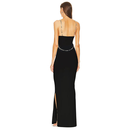 Simple Chain Dress Women Maxi Dress Party Dress Evening Dress Sexy