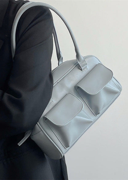 Skyline Pocket Duo - Structured Shoulder Bag with Double Front Pouches