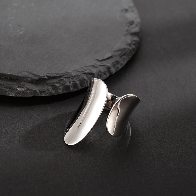 Sculpted Wave - Adjustable Statement Ring