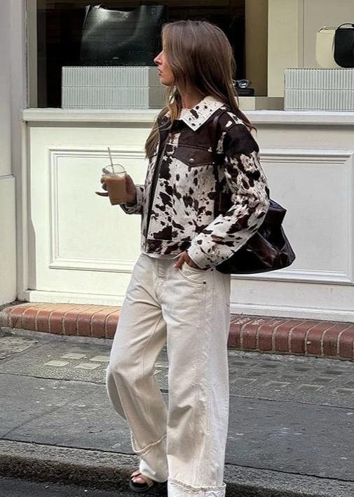 Cow Print Jacket