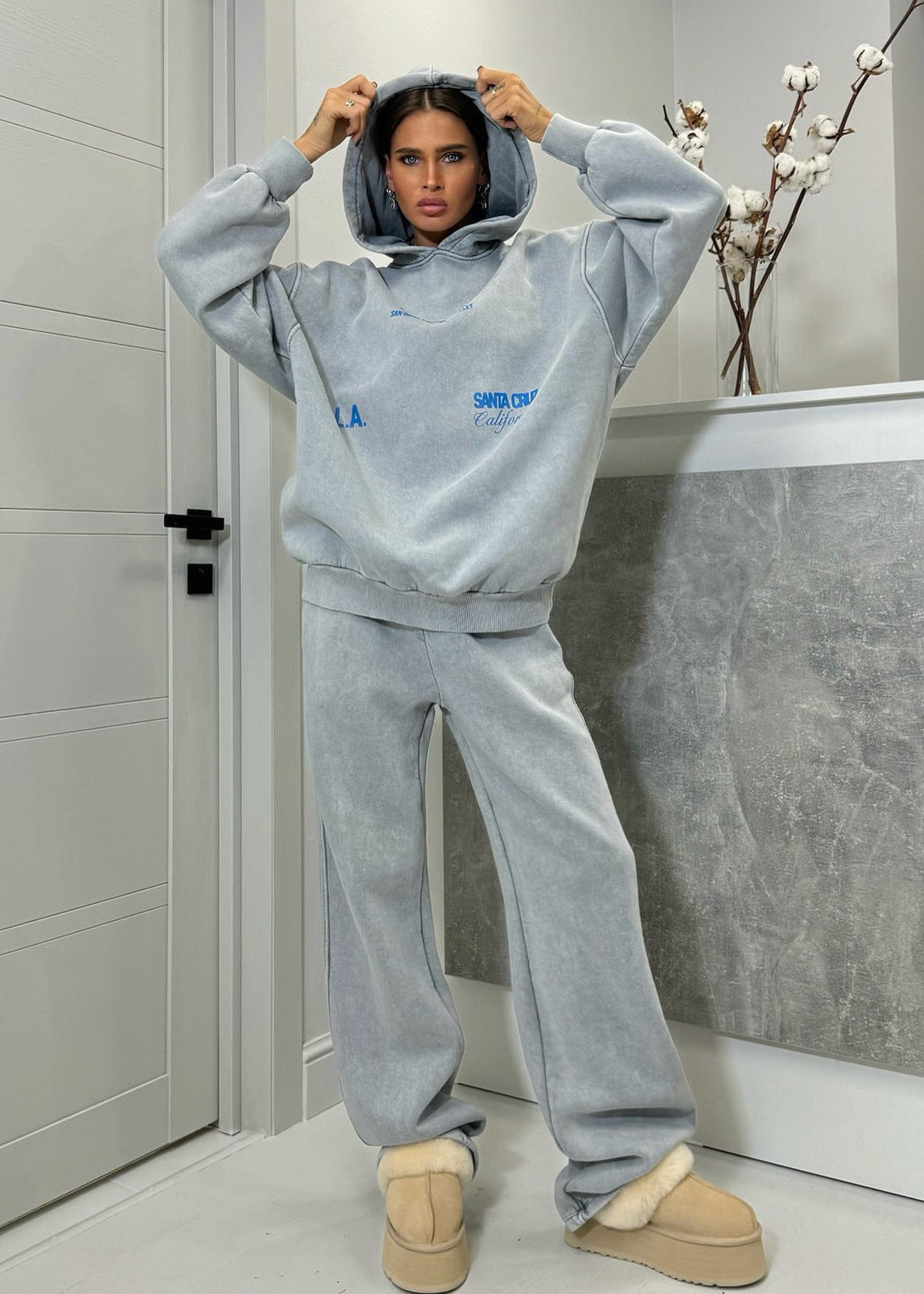 California Oversized Hoodie Set