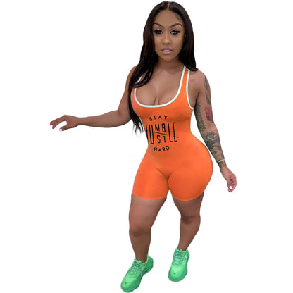 Mono corto de verano con estampado gráfico de letras para mujer, informal, deportivo, para discoteca