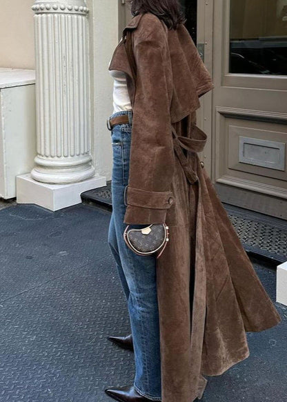 Velvet Luxe Trench Coat