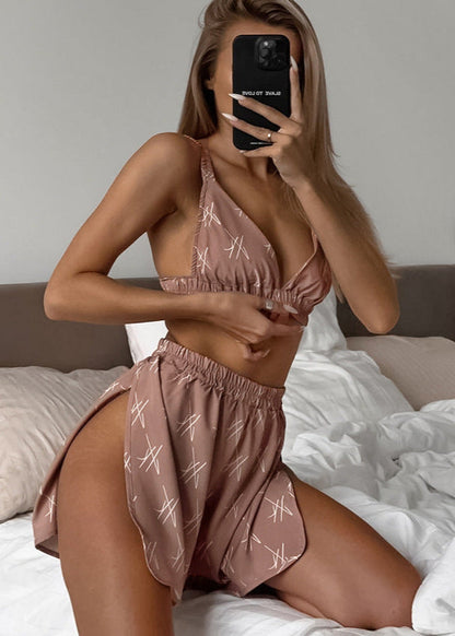 Sienna - Satin Bralette & Shorts Set
