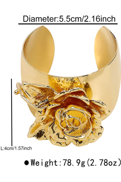 3D Flower Cuff Bracelet