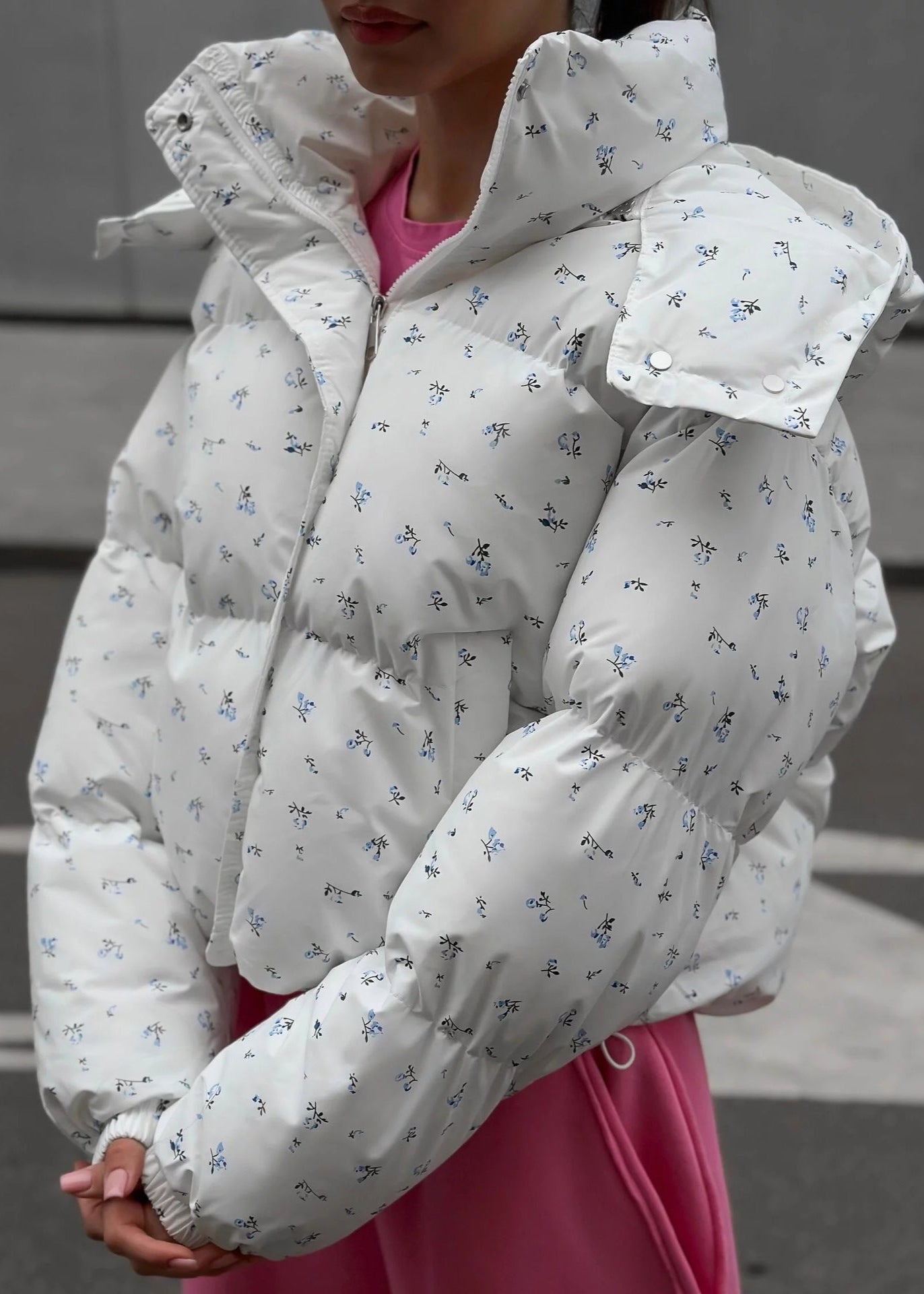 Floral Puffer Jacket