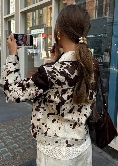 Cow Print Jacket