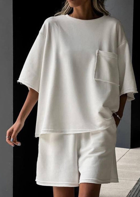 Urban Calm - Oversized Lounge Tee & Shorts Set