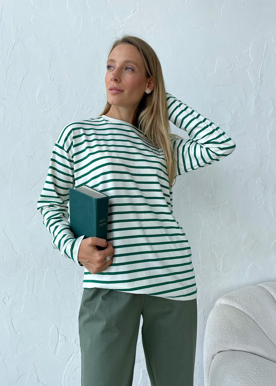Sienna Coast - Rust Stripe Long Sleeve Tee
