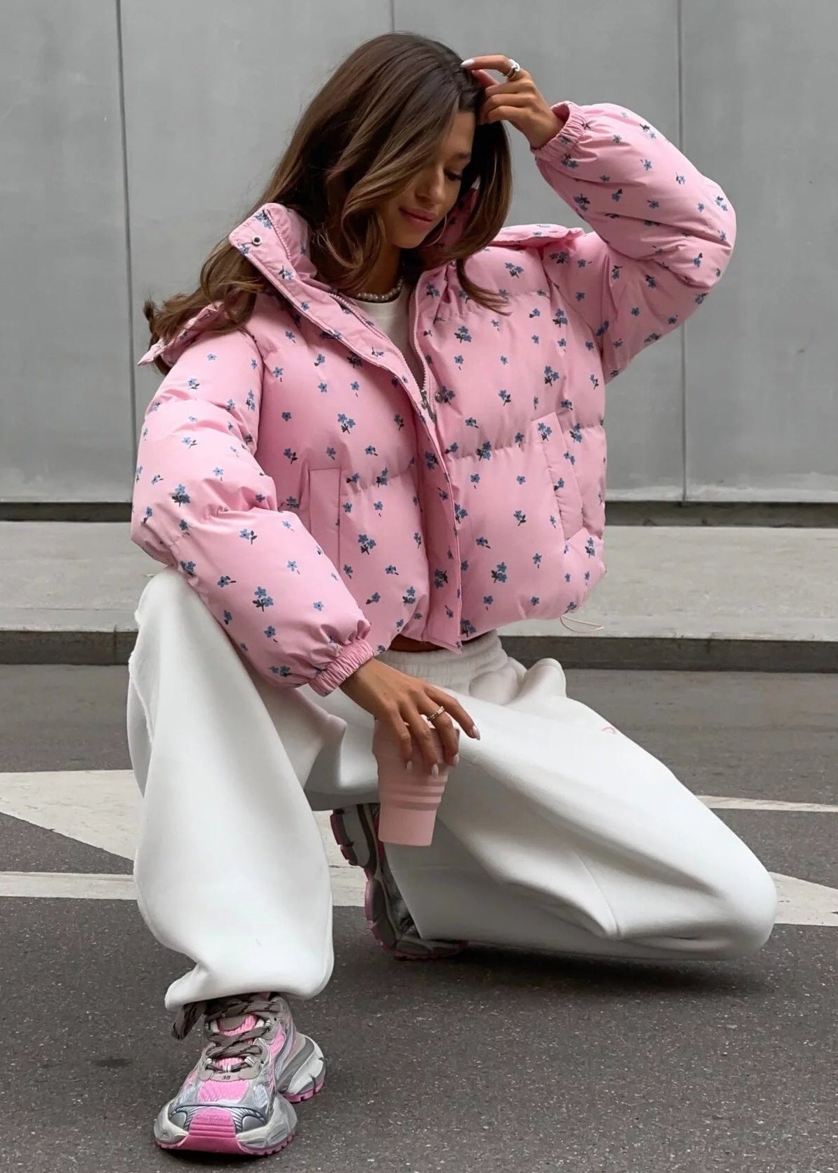 Floral Puffer Jacket