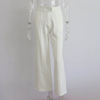 Conjunto de traje blazer, chaleco, pantalones rectos, conjunto de tres piezas, otoño invierno, conjunto de oficina para mujer