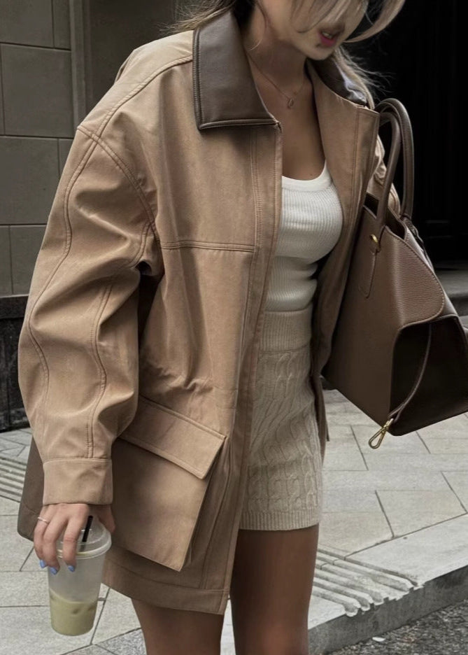 Sahara Utility Jacket with Contrast Collar