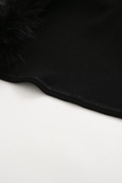 Conjunto de dos piezas de blusa y corsé de piel sintética recortada de Apphia 