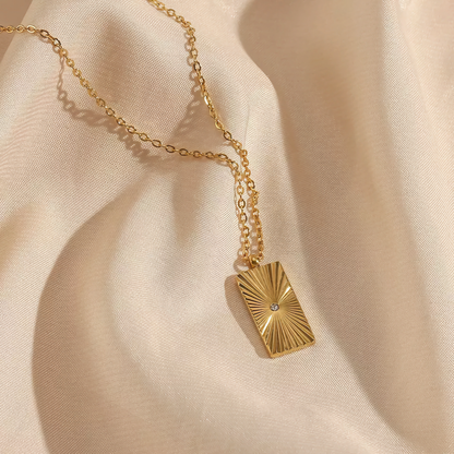 Radiant Horizon Gold Necklace