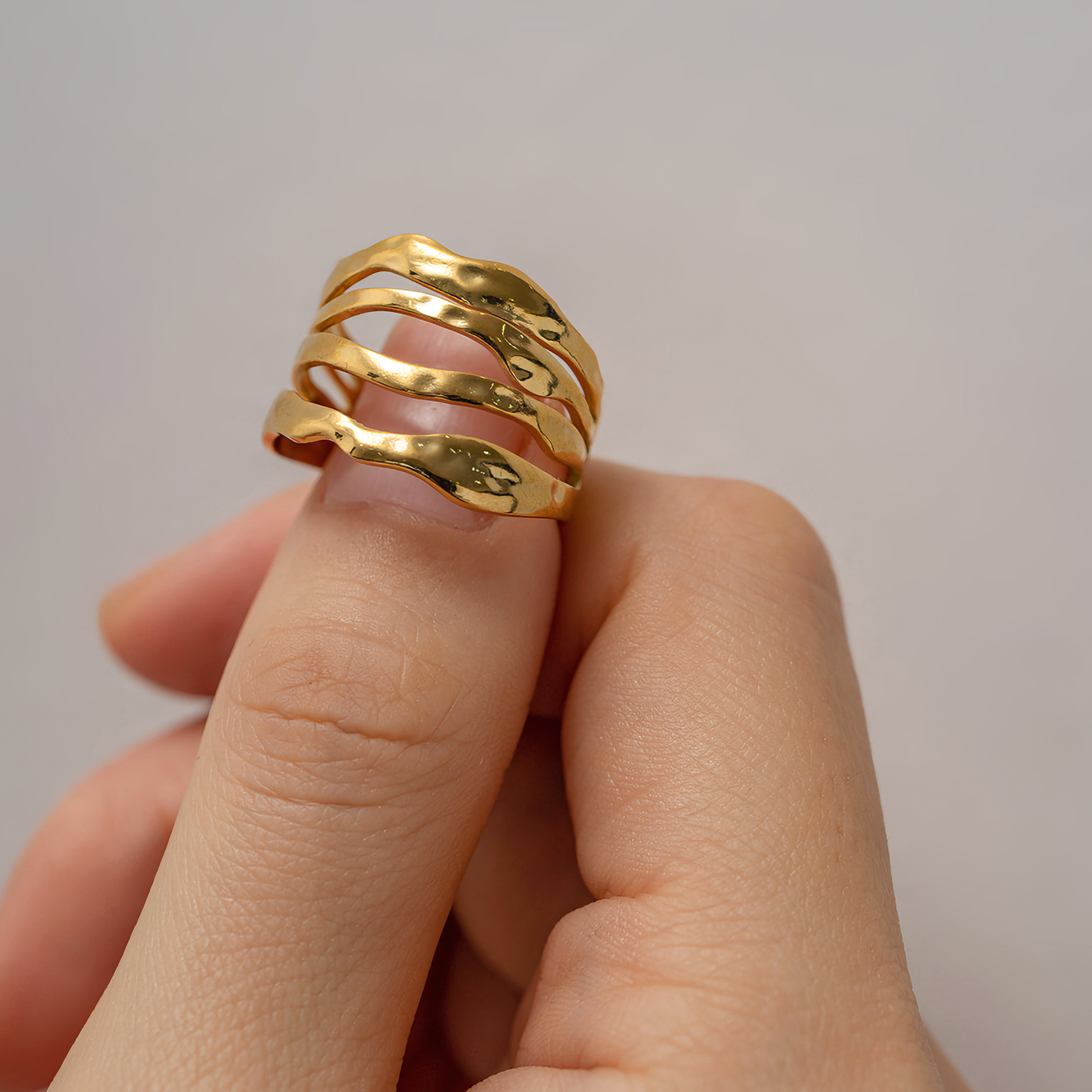 Ripple Gold Ring