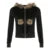 Black Velvet Faux Collar Hooded Sweats Women¡¯s Long Sleeve Causal Simple Hoodies Autumn High Fashion Clothes