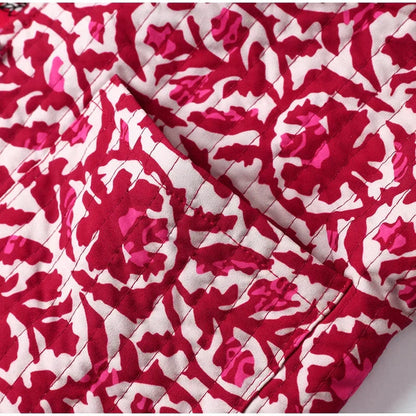 Chic Floral Quilted Vest | Great for Everyday Wear