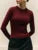 Autumn Knit Sweater Pullover For Women Ribbed Patchwork Long Sleeve Slim Lnner Inner Top Streetwear Female Knitwear Top