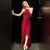 Y2K Red Irregular Womens Dresses Sexy Spaghetti Strap Sleeveless Ruffles Birthday Party Dress Summer Slim Casual Vestidos Mujer