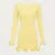 Autumn New Knitted Mini Dress For Women Fungus Contrast Color Slim Sweater Dress Elegant Female Party Clothes Long Sleeve