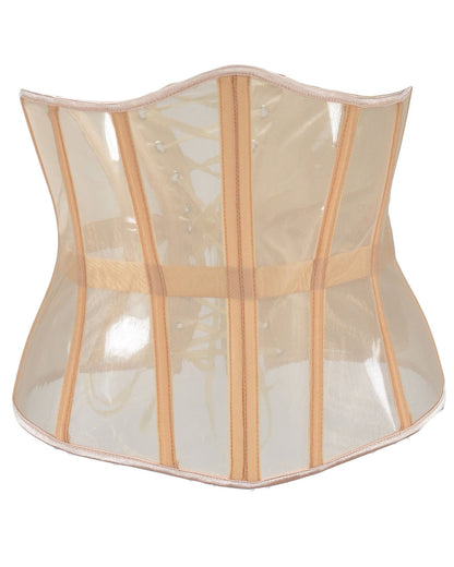 Sexy Mesh Lace-up Corset Without Bra