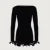 Autumn New Knitted Mini Dress For Women Fungus Contrast Color Slim Sweater Dress Elegant Female Party Clothes Long Sleeve