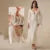 Beach Knit Hollow Out Maxi Dress Women Solid Flare Sleeve Lace-Up See-Through Holiday Dresses Female 2025 Summer Lady Slim Robes