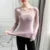 Autumn Long Sleeve Shirt Spring Lycra Thermal Underwear Basic V Neck T-shirt Underwear Woman Top Thin Blouse Female Clothing