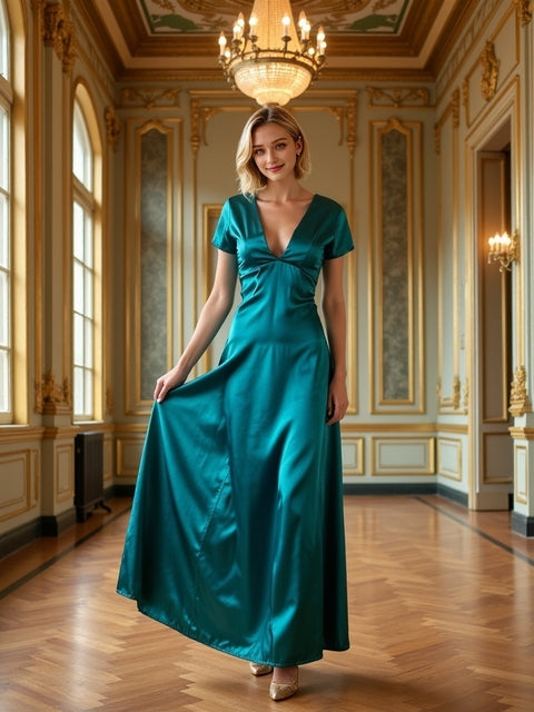 Sexy Backless Slit Suspender Formal Evening Dress Lace Up Green High Waist Graduation Dress Elegant Party Dresses for Women 2025