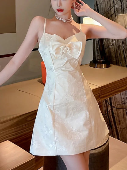 Vestido mini dulce Y2K para mujer, sexy, con tirantes finos, estilo princesa, para fiesta de cumpleaños, vestidos cortos ajustados de verano y primavera, línea A, nuevo