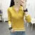 Autumn Spring Style Women Knitted Pullover Tops Lady Casual Zipper V-Neck Knitted Pullover Sweater ZZ0972