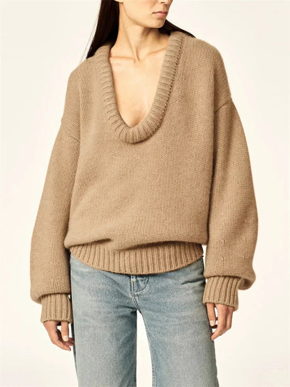 Suéter de punto de otoño, jersey holgado informal de retazos para mujer, cuello redondo, a rayas, manga larga, jersey de punto para mujer Y2k