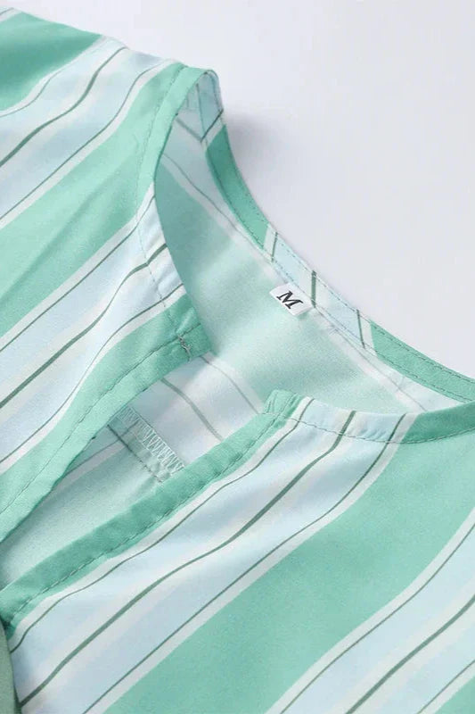 Stripes Shorts & Blouse