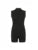 Black Solid Sleeveless Turtleneck Skinny Sexy Rompers Womens Playsuit Basic Casual Streetwear
