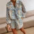 2 Piece Vintage Oufits Indie Graphic Print Front Tie Up Bowknot Full Sleeve Blouse T-shirt + Shorts Fairy Cottage Y2K Streetwear