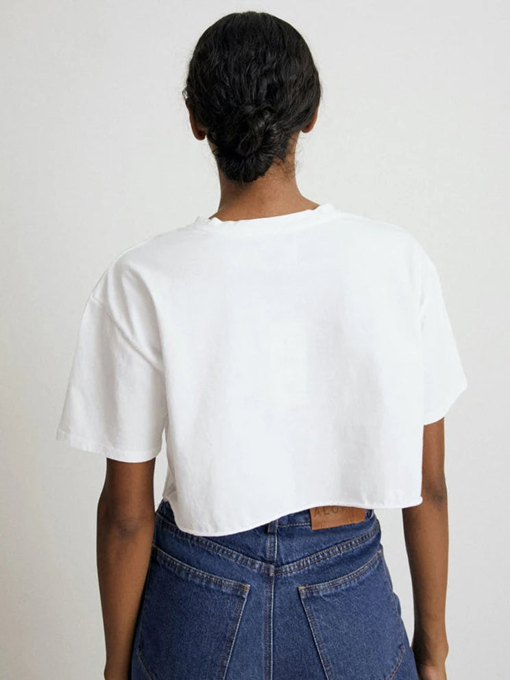 Vestido de yoga de manga corta para mujer, estilo deportivo, de baile al aire libre, estilo Y2K, camiseta deportiva holgada y versátil para fitness y tiempo libre