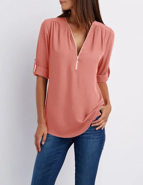 Brooke - Shirt - Chic - Material - Great for Casual Days