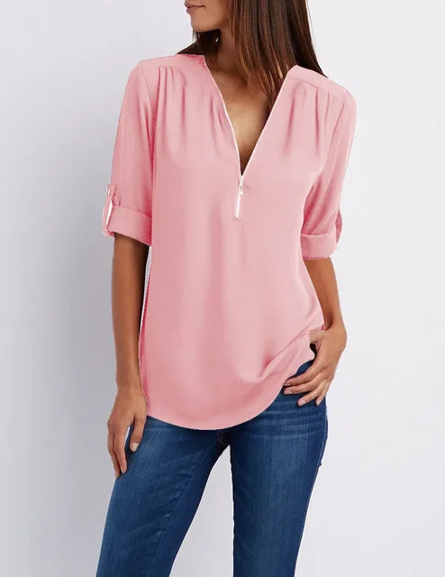Brooke - Shirt - Chic - Material - Great for Casual Days