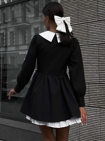 Splice Mini Dress For Women Sexy Party Club Night Folds Women’s Evening Dress Hot Girls Elegant Street Dresses Women 2025