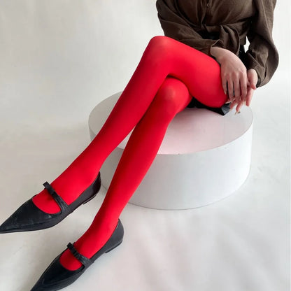 Tights Women Leggings Bodycon Sexy Red See Through Lingerie Femme Pantyhose Summer New Slim Lace Stockings Woman Lingerie
