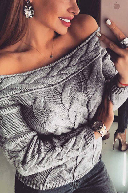 Loose off shoulder  Sweater