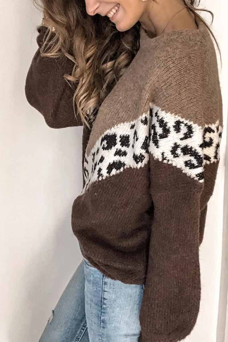 Loose Leopard Sweater