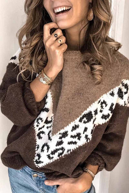 Loose Leopard Sweater