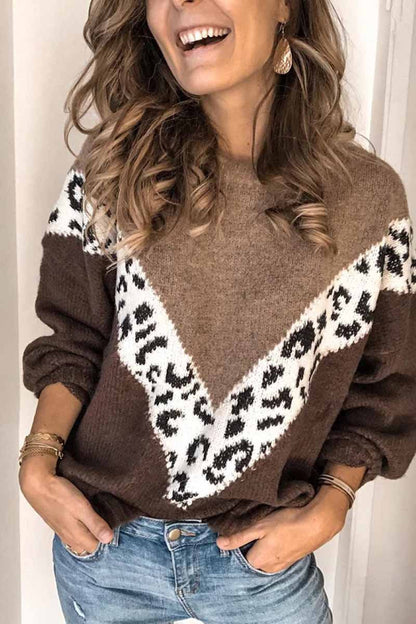 Loose Leopard Sweater