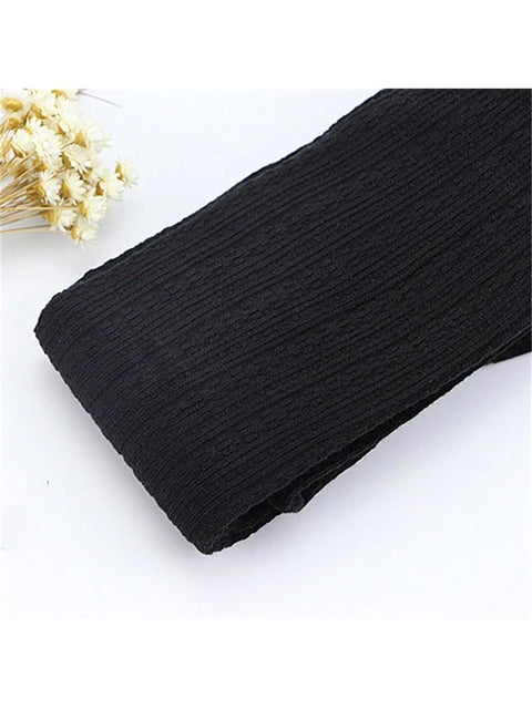 Leggings ajustados de punto elásticos para mujer, de otoño e invierno, con cintura alta, acanalados, cálidos y sexys, moda 2025