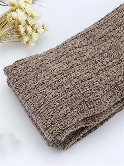 Leggings ajustados de punto elásticos para mujer, de otoño e invierno, con cintura alta, acanalados, cálidos y sexys, moda 2025