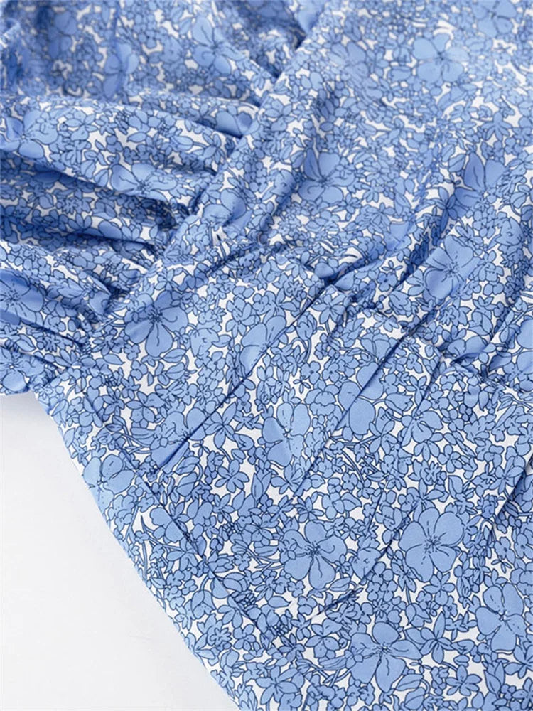 Casual Printed Long Sleeve Pleated Skirts For Women Patchwork Elegant Party Fashion Dress Pleated Slim Y2k Mini Dress 2025