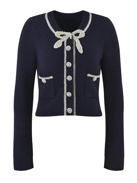 Glitter Knit 2 Piece-Set Long Skirt Women Patchwork Elegant Luxury Fashion Gown Outfits Knitwear Ladies Maxi Skirt Sets