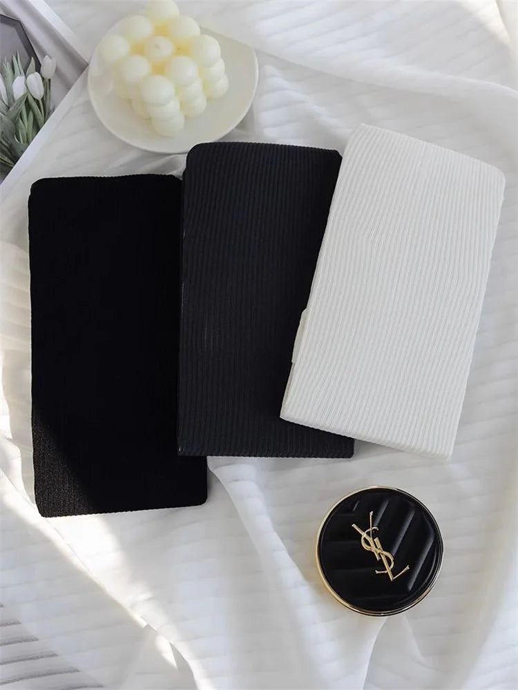 Knit Ribbed Pantyhose Women Sexy See-Through Stockings Black Striped Lace Tights Skinny Leggings